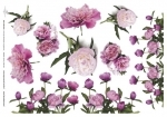 ITDR042 Papier Ryżowy do Decoupage Rożowe róże A4 297 x 210 mm